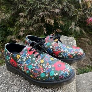 1461 Women's Floral Doc Martens Oxford Shoes